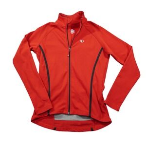 Pearl Izumi SELECT Series Cycling‎ Jacket Red Black Full Zip Fleece Lined Large